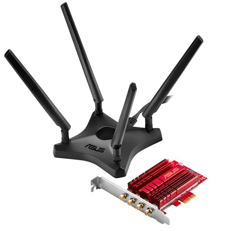 کارت شبکه بی سیم ایسوس مدل PCE-AC88 4x4 کارت شبکه بی سیم ایسوس مدل PCE-AC88 4x4