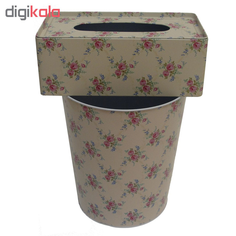 ست سطل و جای دستمال کاغذی مدل SJD8 ست سطل و جای دستمال کاغذی مدل SJD8