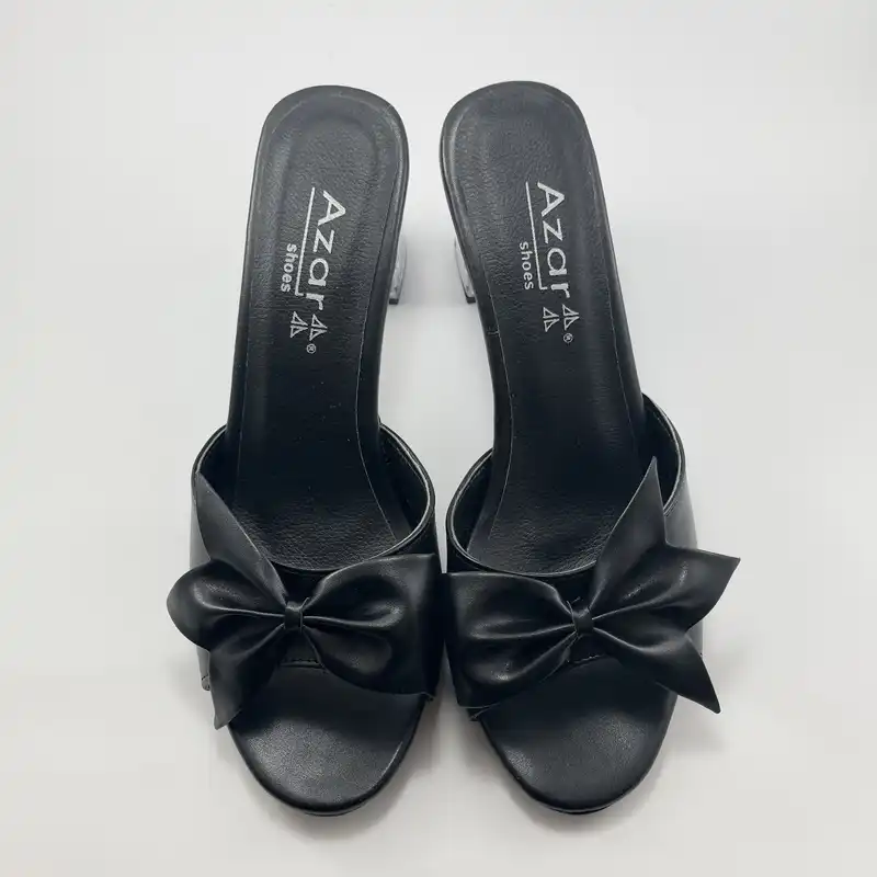 صندل زنانه مدل آذر پاشنه شیشه ای