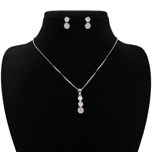 نیم ست نقره آی جواهر طرح فلاور کد 77129NN
