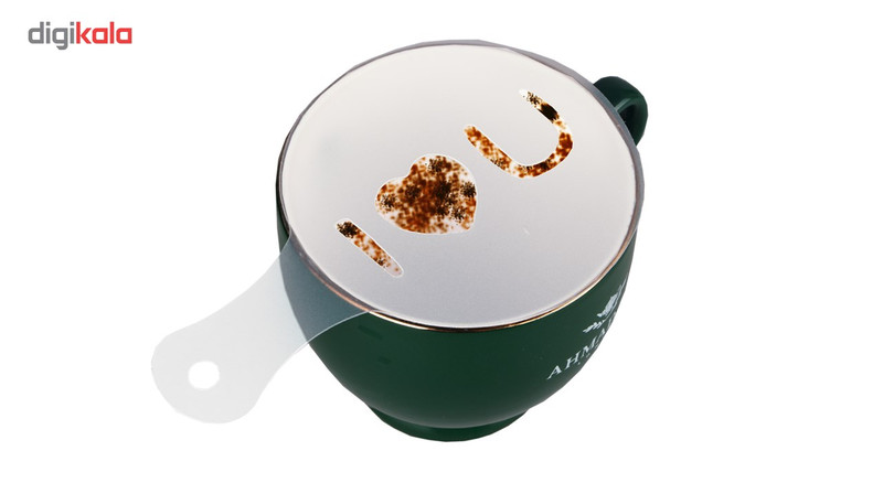 شابلون تزیینی قهوه مدلGater مجموعه 16 عددی