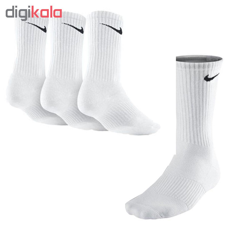 جوراب نخی ورزشی مدل کف حوله ای کد H102