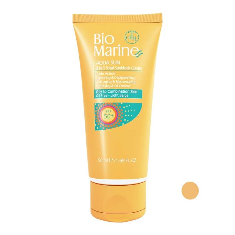 کرم ضد آفتاب بایومارین مدل AQUA SUN حجم 50 میلی لیتر