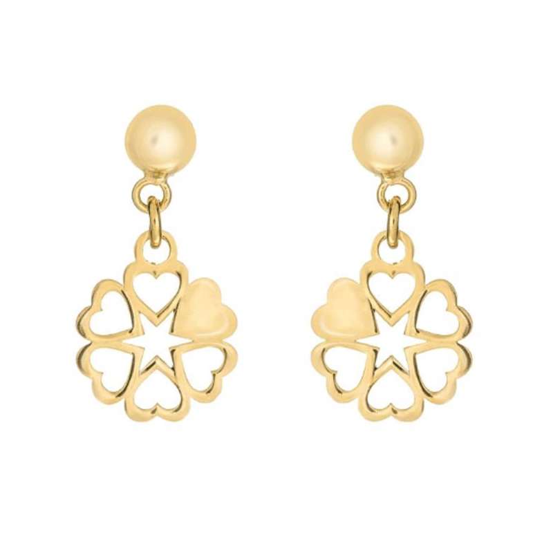 گوشواره طلا 18 عیار نیکان زر مدل GE147