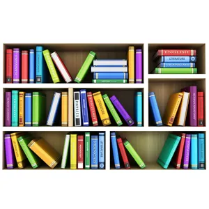 استیکر سه بعدی ژیوار طرح کتابخانه کد 440