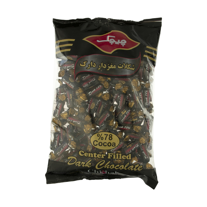 شکلات مغز دار تلخ 78 درصد چیچک - 1 کیلوگرم