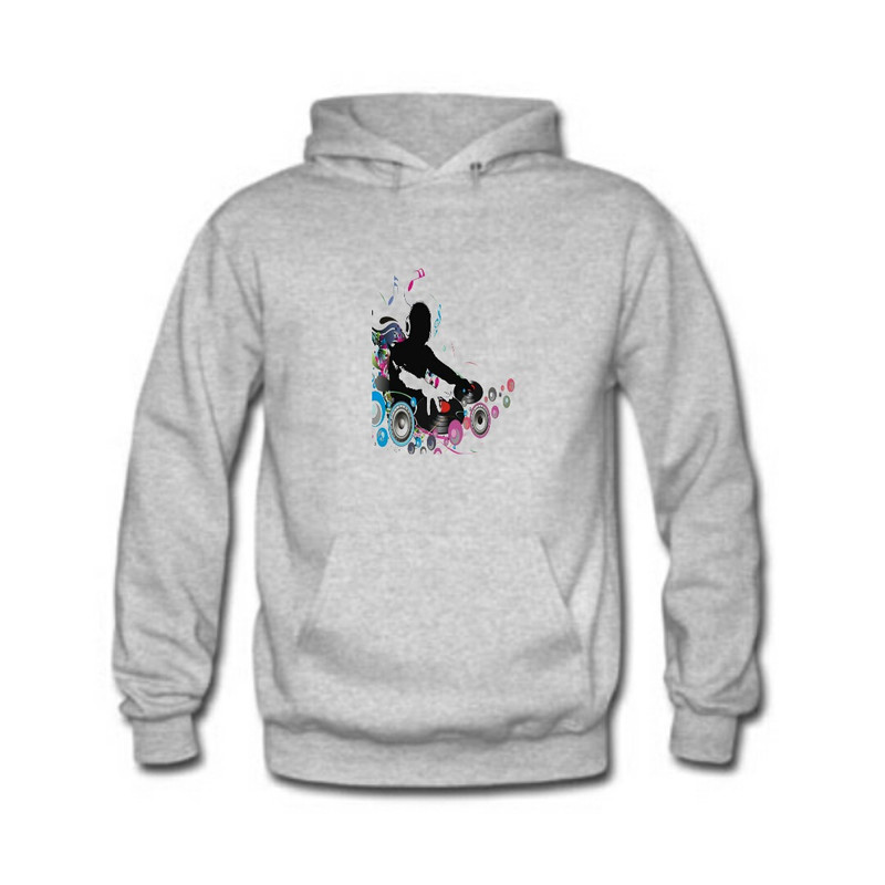 هودی مردانه طرح دیجی رنگ طوسی