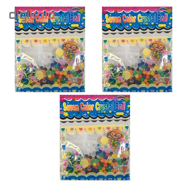 خاک ژله ای مدل Seven Color بسته 3 عددی