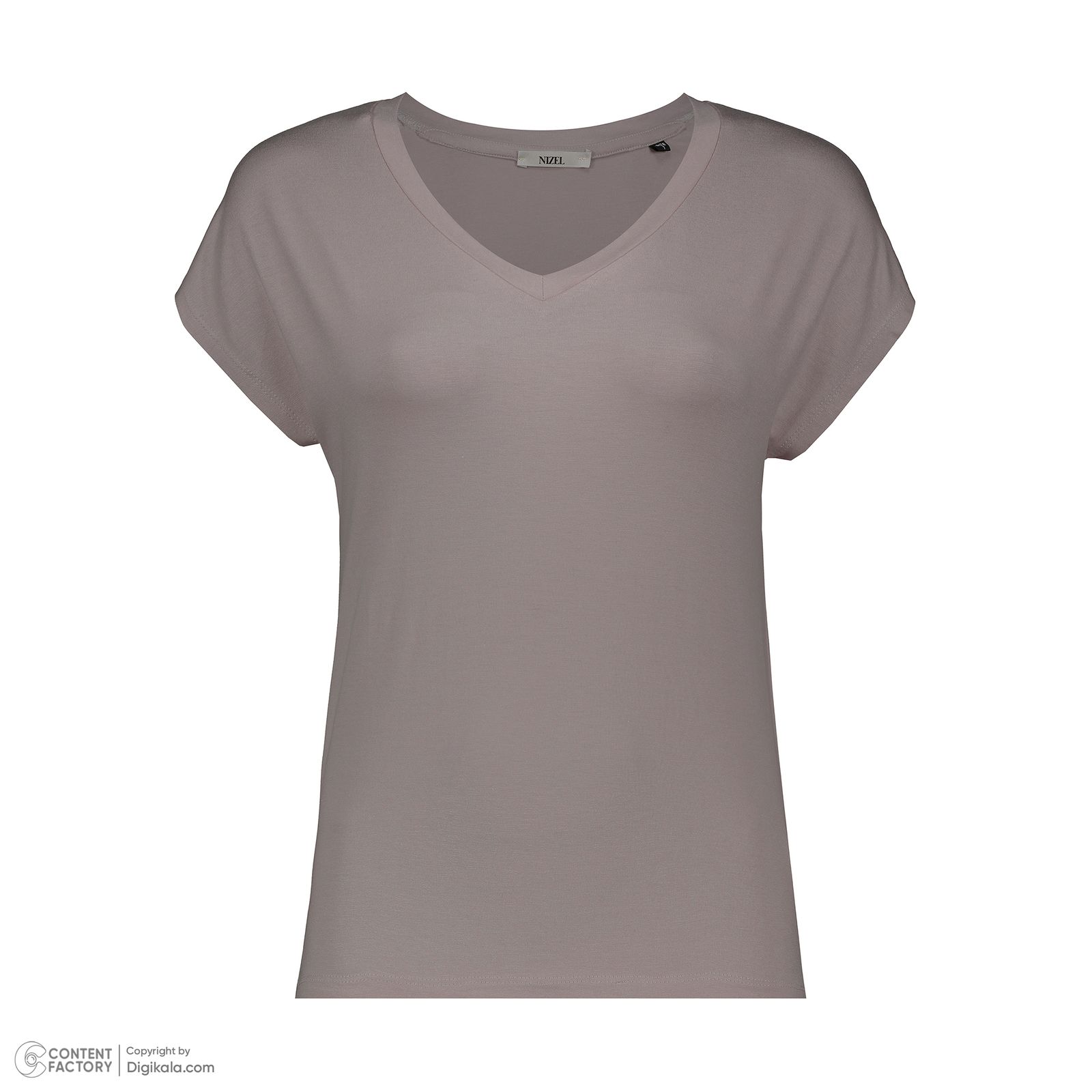 تی شرت آستین کوتاه زنانه نیزل مدل 0124-004 رنگ طوسی -  - 2