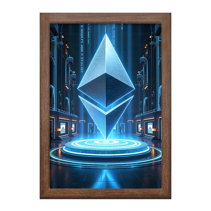 تابلو خندالو طرح اتریوم (Ethereum) کد F10612