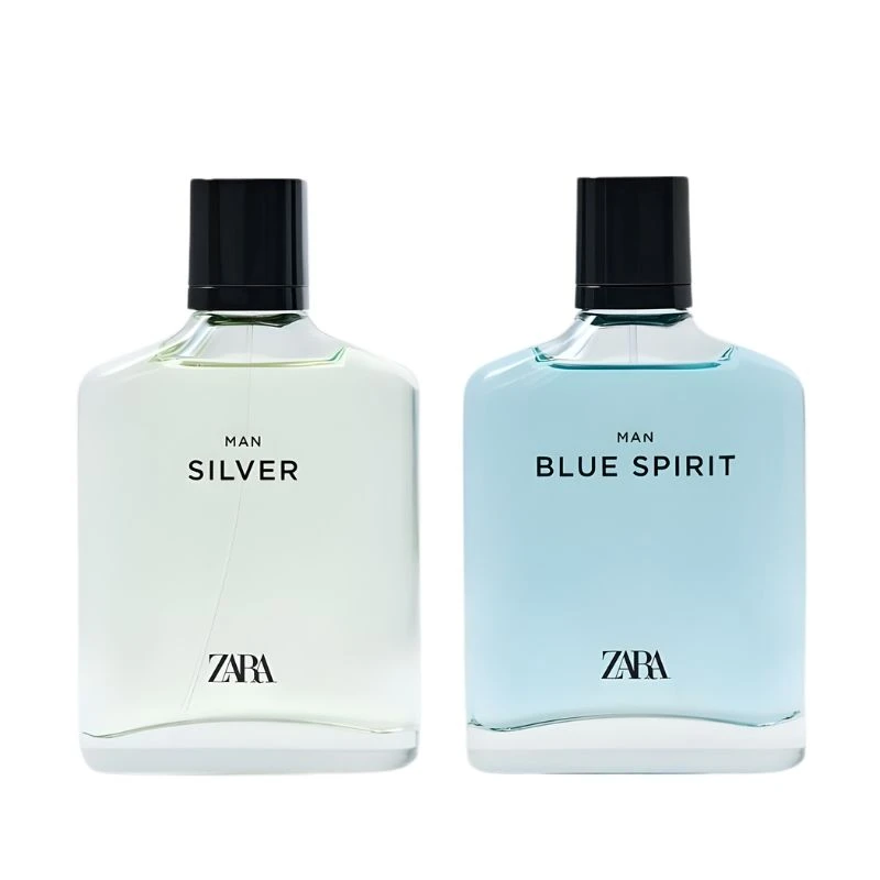 ست ادو تویلت مردانه زارا مدل BLUE SPIRIT - SILVER با رایحه خنک حجم 100 میلی لیتر مجموعه 2 عددی