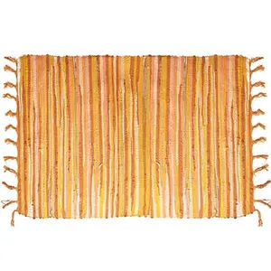 گلیم مدل Pizzeria سایز 120×70 سانتی متر رنگ زرد