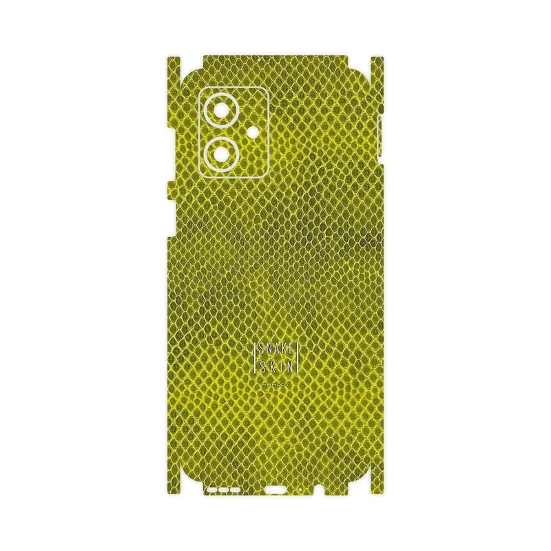 برچسب پوششی ماهوت مدل Yellow Snake Skin-FullSkin مناسب برای گوشی موبایل موتورولا Moto G54