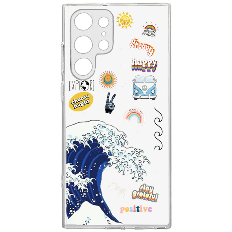 کاور طرح  Wave مناسب برای گوشی موبایل سامسونگ Galaxy S22 Ultra