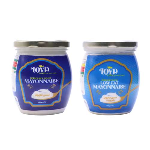سس مایونز پرچرب خمره ای و مایونز کم چرب خمره ای لوید-480 گرم بسته 2 عددی