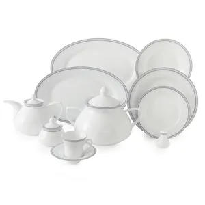 Zarin Iran Shahrzad White Rose Dinnerware Set 108 Pcs High Grade