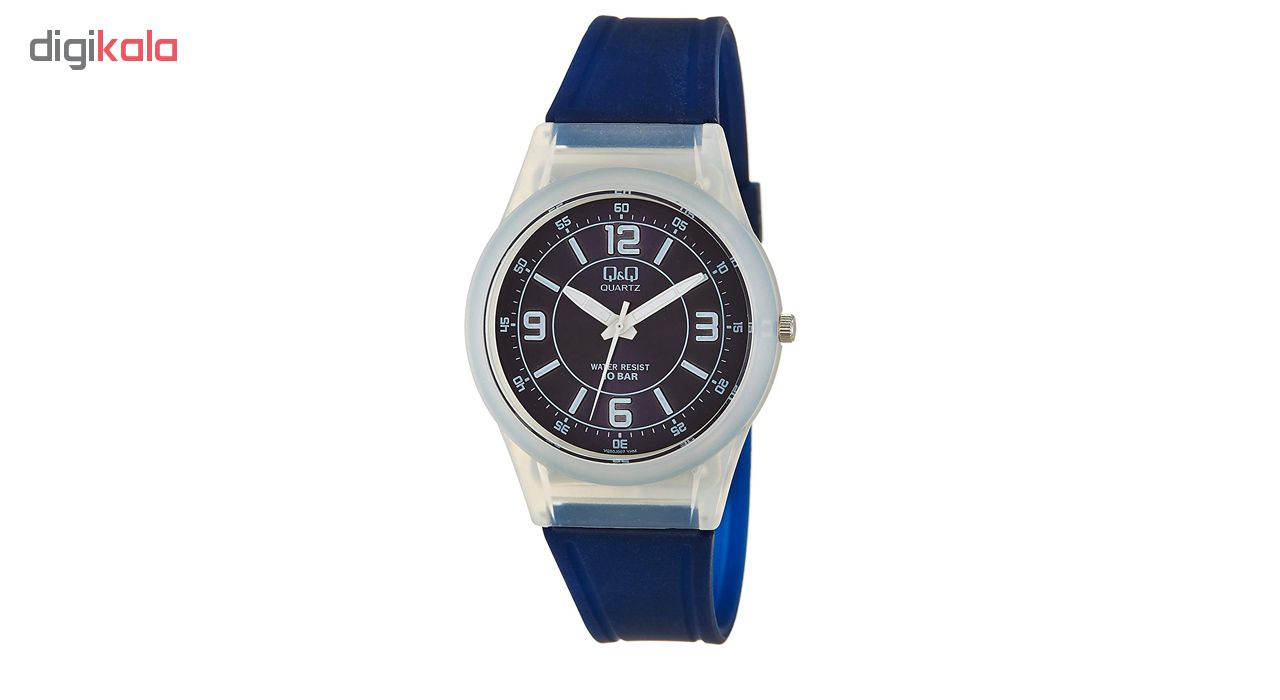 ساعت مچی عقربه ای کیو اند کیو مدل vq50j007y به همراه دستمال مخصوص برند کلین واچ