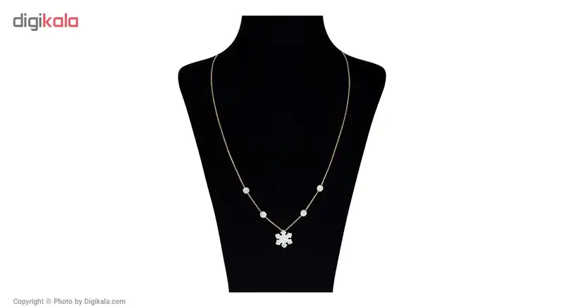 گردنبند طلا 18 عیار مایا ماهک مدل MM0867 طرح برف
