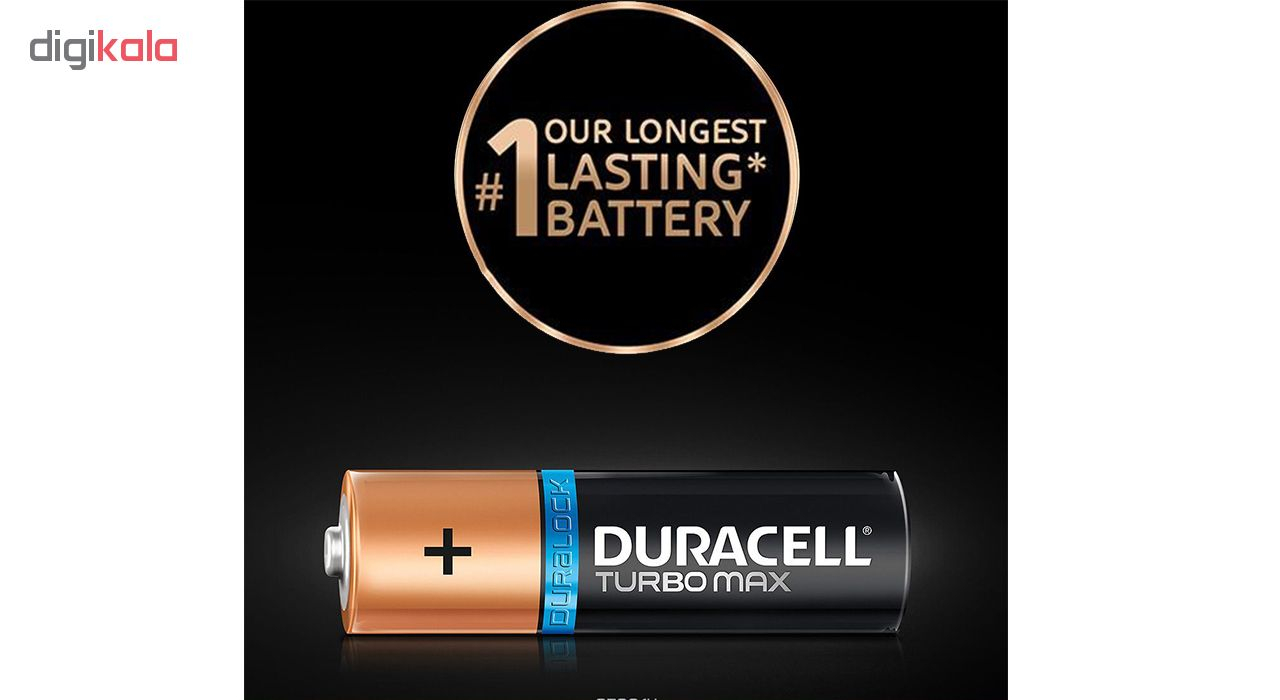 باتری نیم قلمی دوراسل مدل Turbo Max Duralock With Power Check بسته 2 عددی
