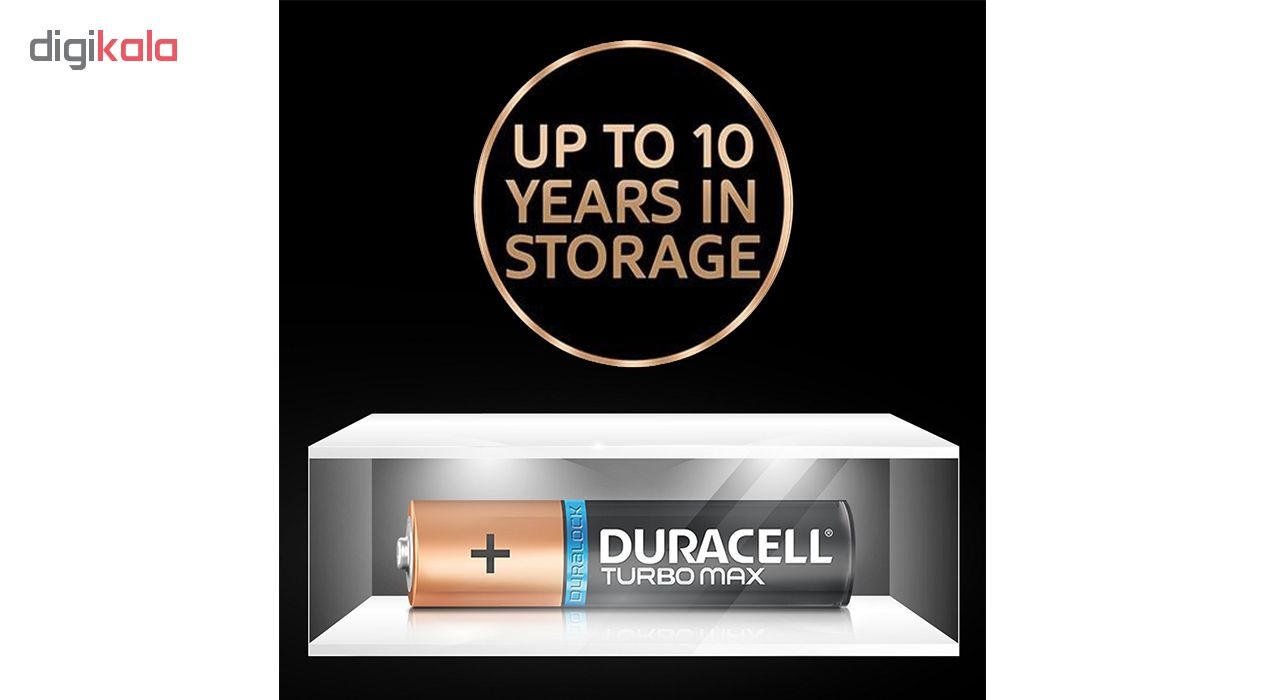 باتری نیم قلمی دوراسل مدل Turbo Max Duralock With Power Check بسته 2 عددی