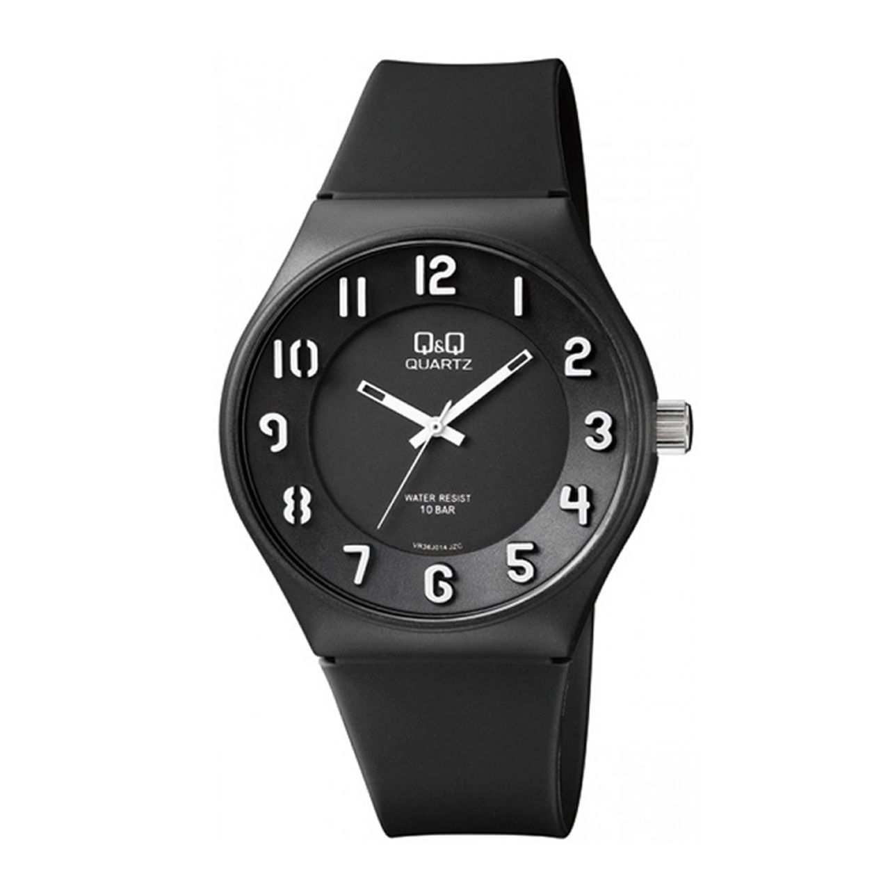 ساعت مچی عقربه ای مردانه کیو اند کیو مدل vr36j014y به همراه دستمال مخصوص برند کلین واچ -  - 1