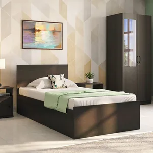 تخت خواب ام دی اف یک نفره مدل S-568 سایز 200×90 سانتی متر