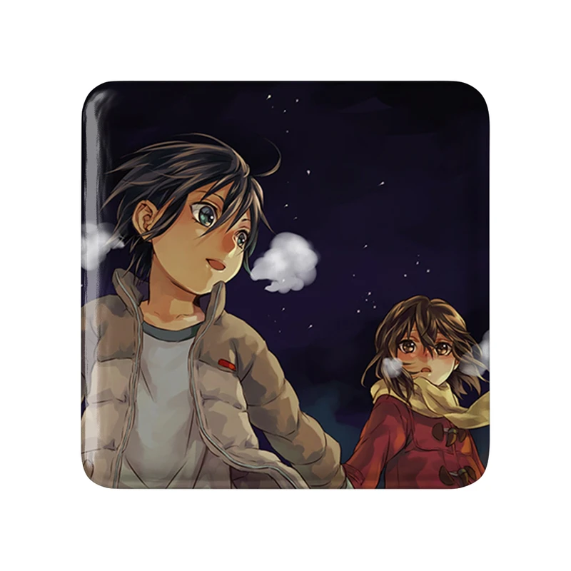 پیکسل خندالو طرح ساتورو و کایو انیمه اریزد مدل مربعی کد 32219