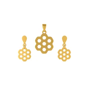 نیم‌ست طلا 18 عیار دخترانه نیکان گلد مدل کندو