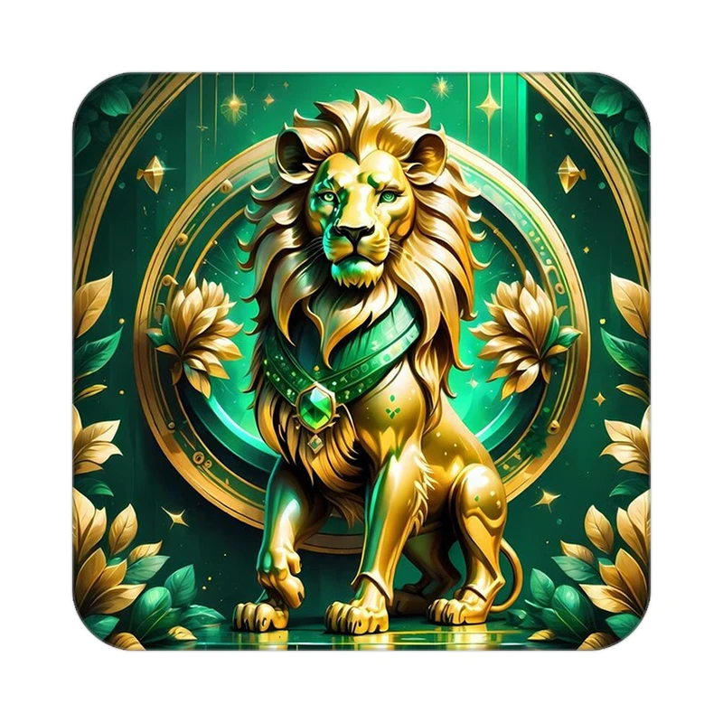 زیر لیوانی کاکتی طرح شیر مدل mp24393