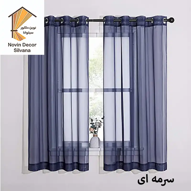 پرده نوین دکور سیلوانا مدل حریر 180 سایز 180 × 140 سانتی متر