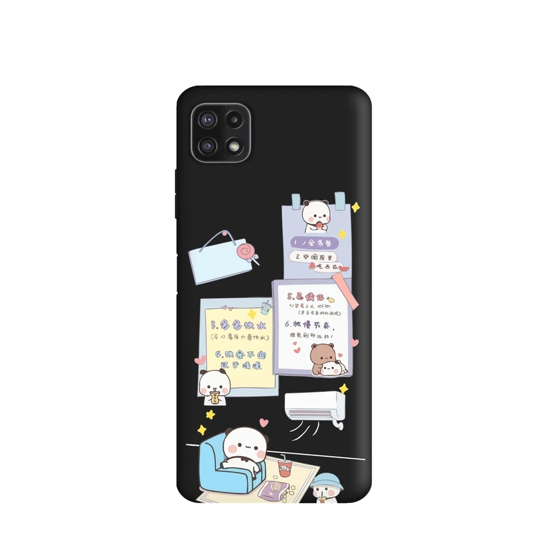 کاور قاب گارد طرح خرس تنبل کد a4688 مناسب برای گوشی موبایل سامسونگ Galaxy A22 5G