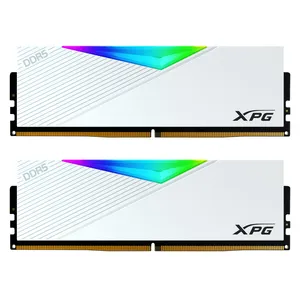 رم کامپیوتر DDR5 دو کاناله 6000 مگاهرتز CL40 ای دیتا ایکس پی جی مدل LANCER RGB WHITE DRAM MODULE ظرفیت 32 گیگابایت