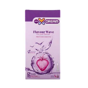 کاندوم ایکس دریم مدل Flavour Wave بسته 12 عددی