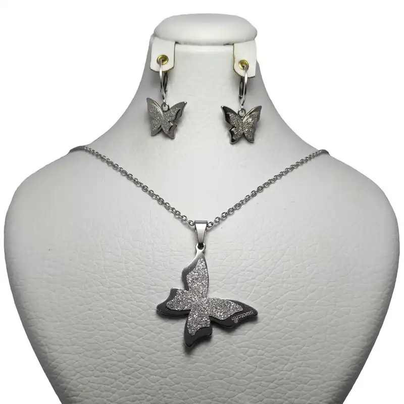 نیم ست زنانه مدل پروانه شنی