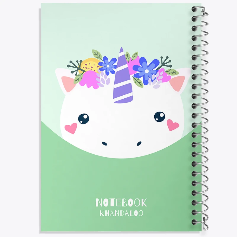 دفتر نت موسیقی 50 برگ خندالو مدل اسب تک شاخ کد N1534