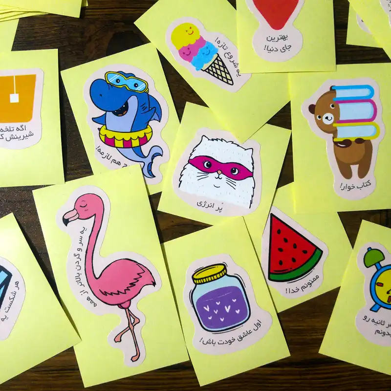 برچسب کاغک مدل پلنر کد 02 بسته 28 عددی