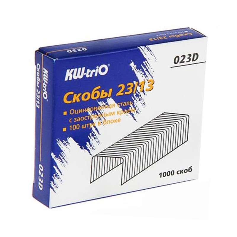 سوزن منگنه کی دبلیو تریو کد 023D سایز 23.13 بسته 1000 عددی