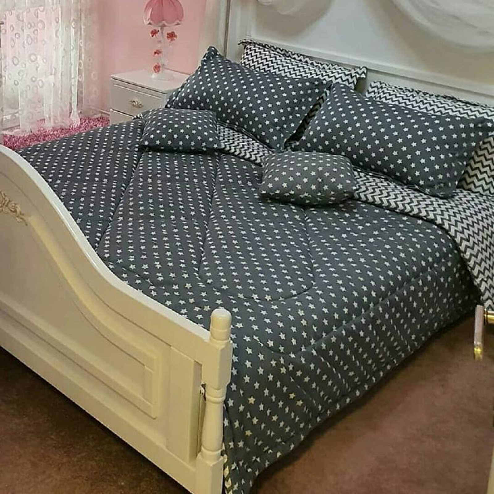 سرویس خواب کوکوجم مدل ستاره 01 یکنفره 4 تکه