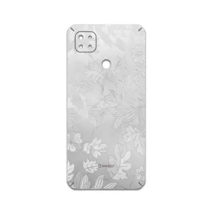 MAHOOT Silver-Wildflower Cover Sticker for Xiaomi Redmi 9C NFC