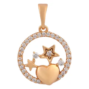 آویز گردنبند زنانه ژوپینگ مدل ستاره و قلب کد TP 314