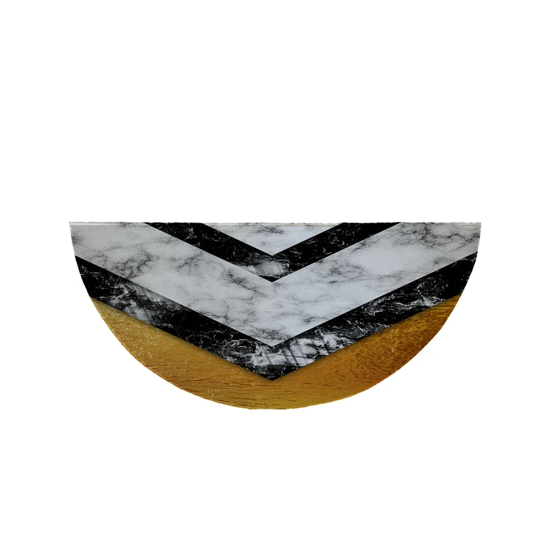 پادری مدل نیم دایره طرح سنگ کد 8617 سایز 90×45 سانتی متر