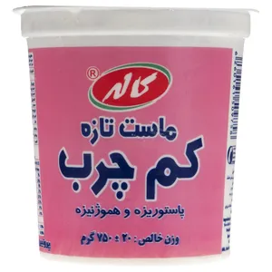 ماست تازه کم چرب کاله مقدار 750 گرم