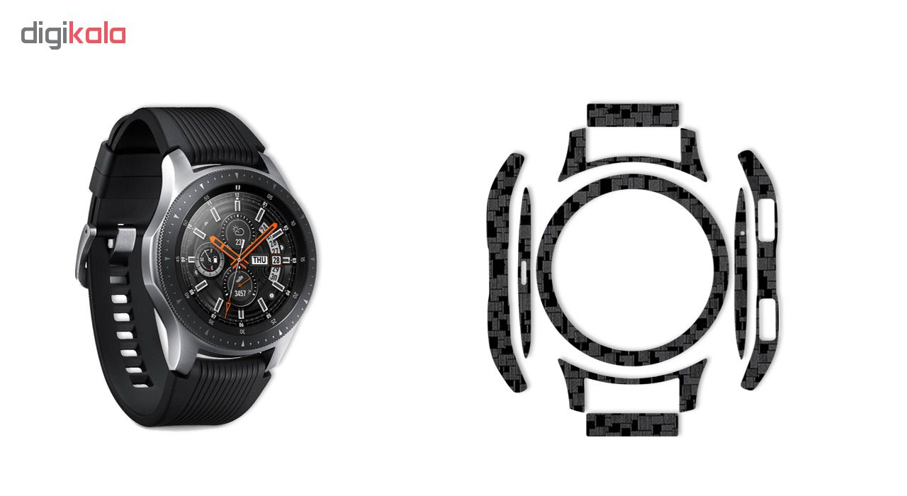 بسته 2 عددی برچسب ماهوت مدل Silicon Texture مناسب برای ساعت هوشمند Samsung Galaxy Watch 46mm