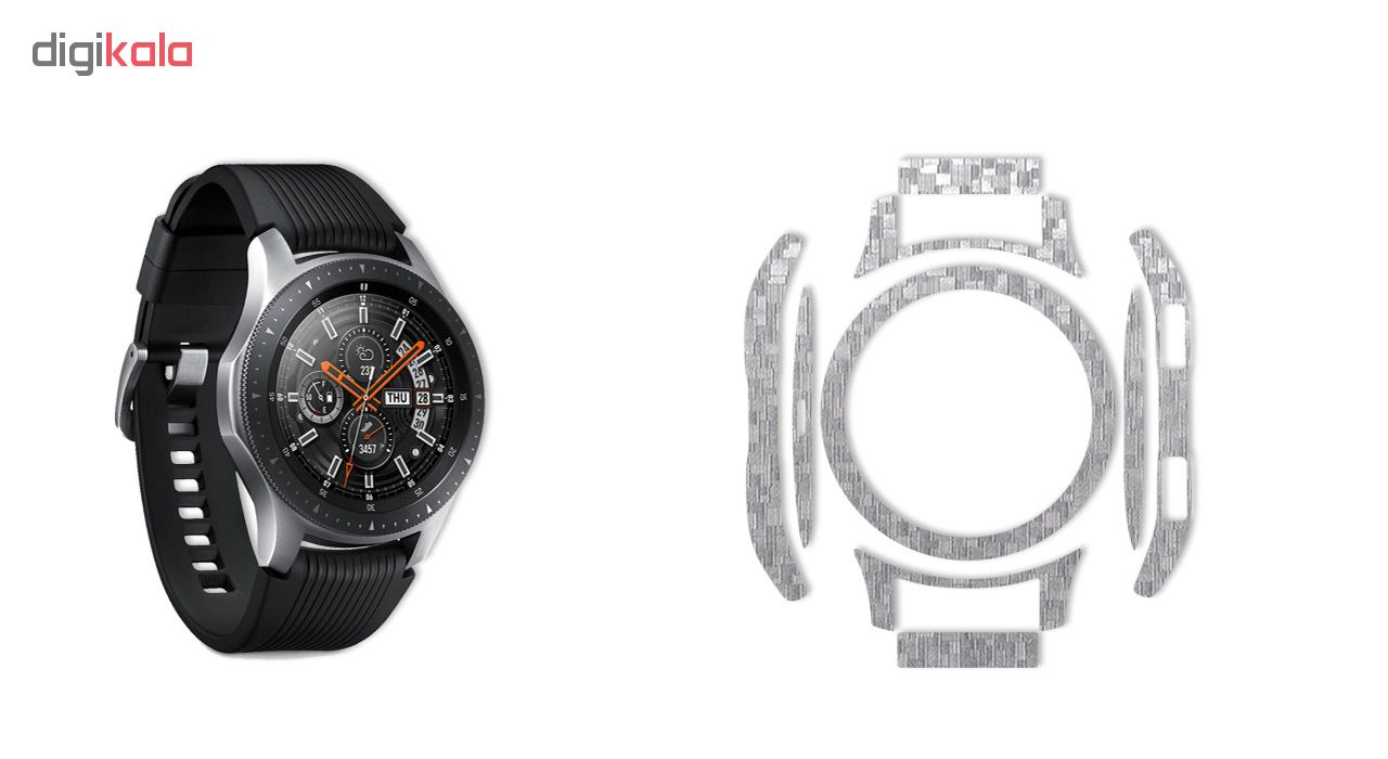 بسته 2 عددی برچسب ماهوت مدل Silicon Texture مناسب برای ساعت هوشمند Samsung Galaxy Watch 46mm