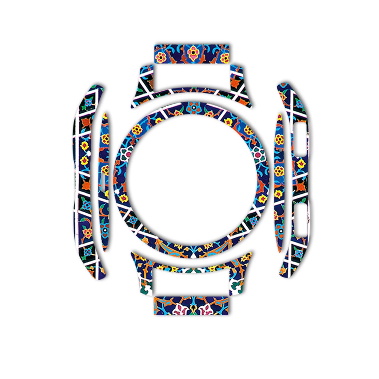بسته 2 عددی برچسب ماهوت مدل Imam Reza shrine-tile Design مناسب برای ساعت هوشمند Samsung Galaxy Watch 46mm