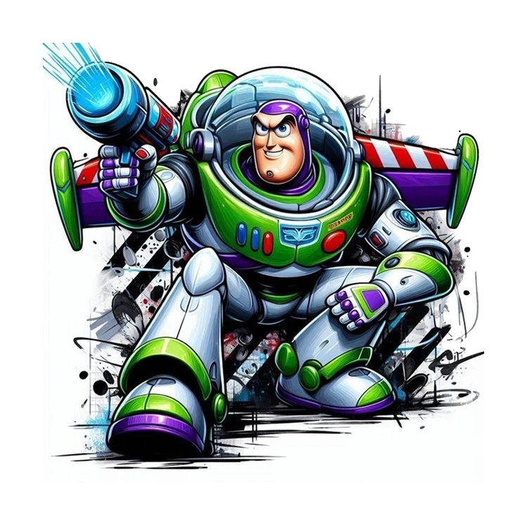 استیکر پارچه و لباس پاد آفرین مدل اسباب بازی ها کد 2759