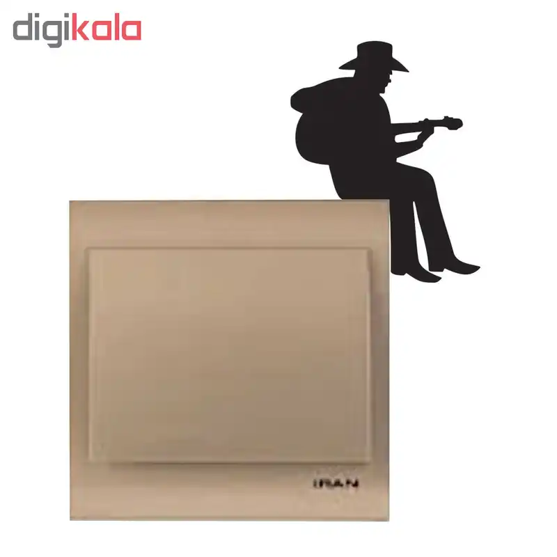 استیکر کلید پریز طرح مرد گیتار زن بسته 2 عددی