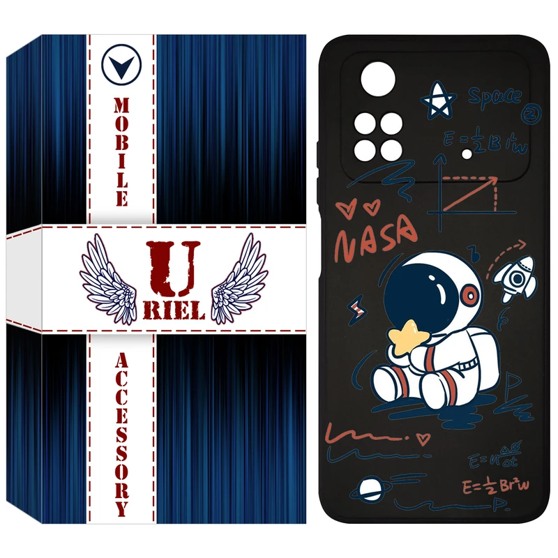 کاور یوریل مدل KSH کد 1 طرح فضانورد مناسب برای گوشی موبایل شیائومی Poco M4 Pro 4G