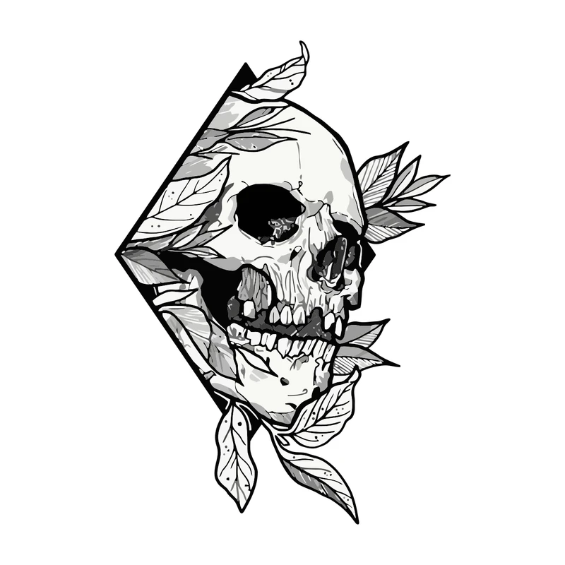 برچسب لپ تاپ پویا مارکت طرح اسکلت کد 2204