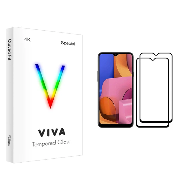 محافظ صفحه نمایش ویوا مدل 4K مناسب برای گوشی موبایل سامسونگ Galaxy A20s بسته دو عددی